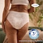 Woman wearing TENA Silhouette triple protection underwear