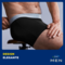 Boxer neri con rifinitura grigia dalla linea raffinata