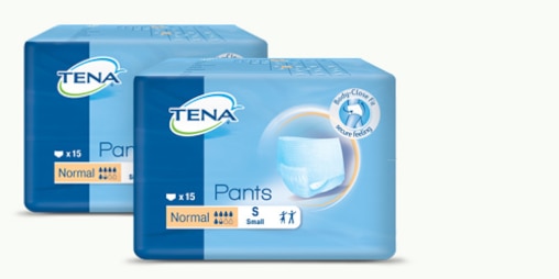 Embalagem de amostras de produtos TENA