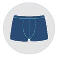 Illustration of a pair of washable boxers