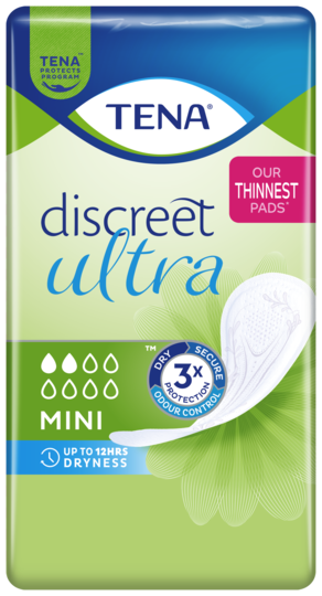 TENA Discreet Ultra Pad Mini | Incontinence pad - Women - TENA Web Shop