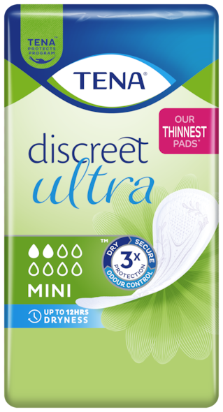 TENA Discreet Ultra Mini | Bind for urinlekkasje