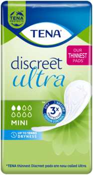 TENA Discreet Compresa Ultra Mini | Compresas para la incontinencia