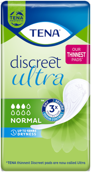 Serviette TENA Discreet Ultra Normal | Serviettes pour fuites urinaires