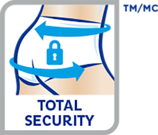 Illustration image of a person and how the product provides total security