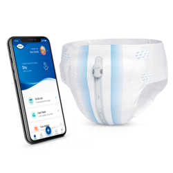 Receba notificações através da app TENA SmartCare Family Care quando for detetada urina na fralda inteligente