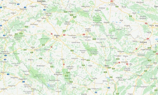 Mapa České republiky - Kde koupíte produkty TENA