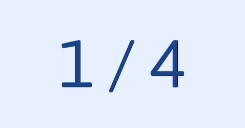 Graphic showing that 1 in 4 men over 40 experience urinary leakage.