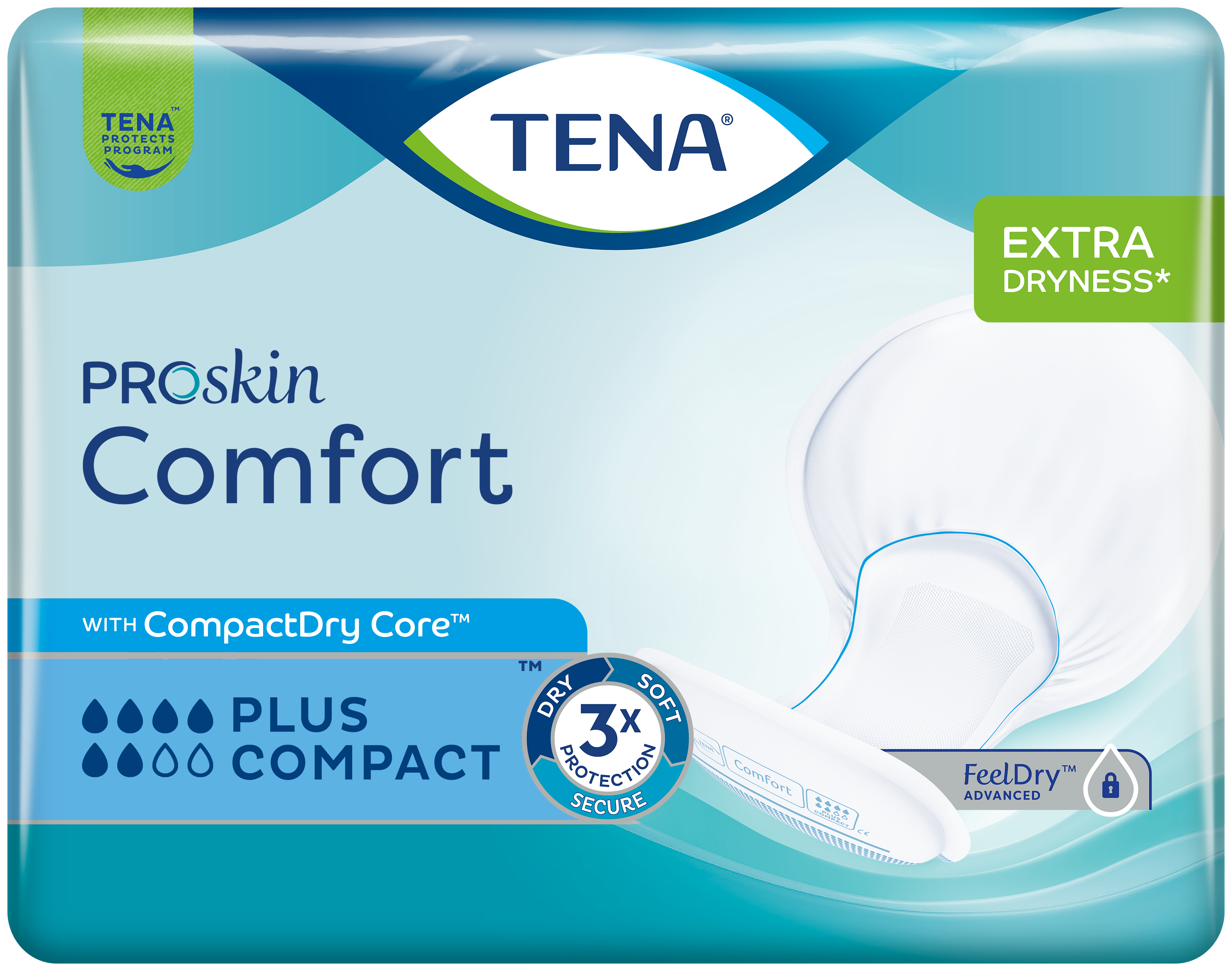 TENA Comfort Plus Compact – Tvådelat inkontinensskydd
