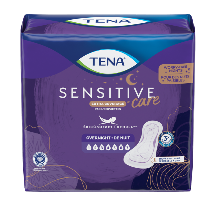 TENA® Intimates™ Overnight Incontinence Pads, Maximum Absorbency
