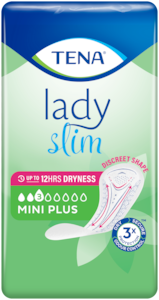 Pack shot of TENA lady slim Mini Plus pad