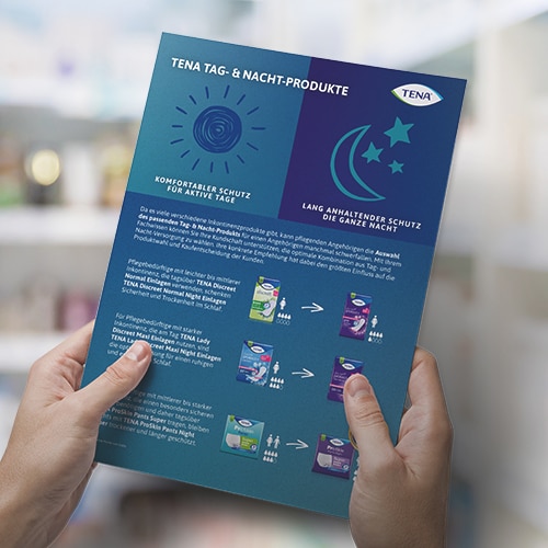 Das TENA Tag- & Nacht-Sortiment