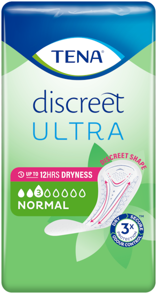 Pakkebilde av TENA Discreet Ultra Pad Normal-bind