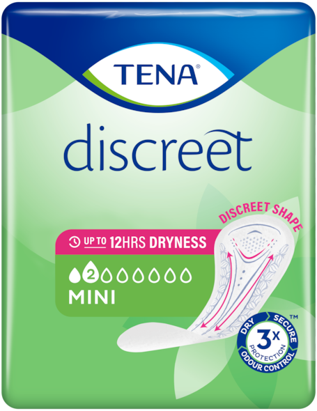 Abbildung Packung TENA Discreet Mini Einlage