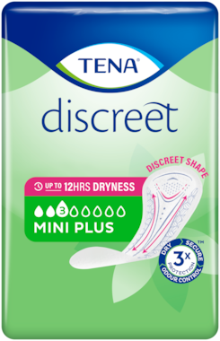 Abbildung Packung TENA Discreet Mini Plus Einlage