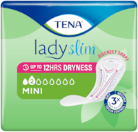 Pack shot of TENA lady slim Mini pad