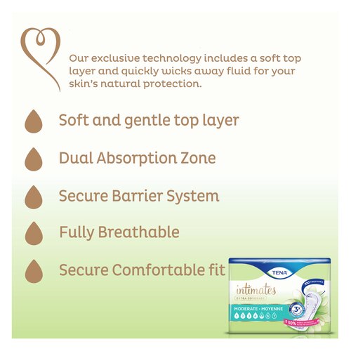 Intimates Moderate Extra Coverage has a Dual Absorption Zone