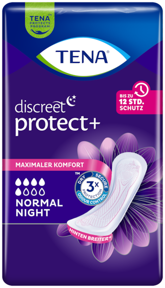TENA Discreet Protect+ Normal Night | Inkontinenz Einlage