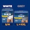 TENA Men Protective Underwear Maximum are available in two different colors, white and gray. White is only available in sizes S/M and gray is available in sizes L, XL and XXL.