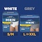 TENA Men Protective Underwear Maximum are available in two different colors, white and gray. White is only available in sizes S/M and gray is available in sizes L, XL and XXL.