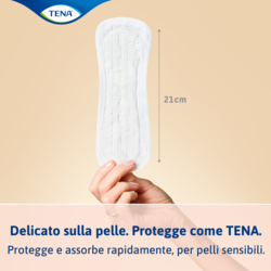 I proteggi-slip per incontinenza TENA lights sono delicati sulla pelle
