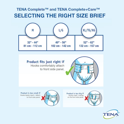 Usage instructiuons for TENA Complete & TENA Complete+Care