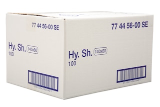 Pack shot of the TENA Hygiene sheet.
