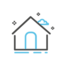Icon illustrating a house