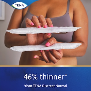 46 % ohuempi kuin TENA Discreet Normal