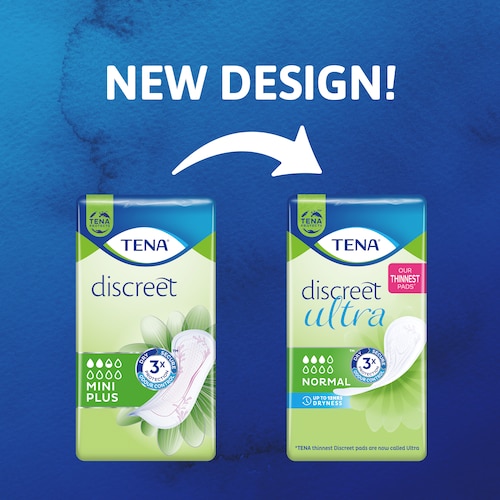 Nytt design! TENA Discreet Ultra Normal