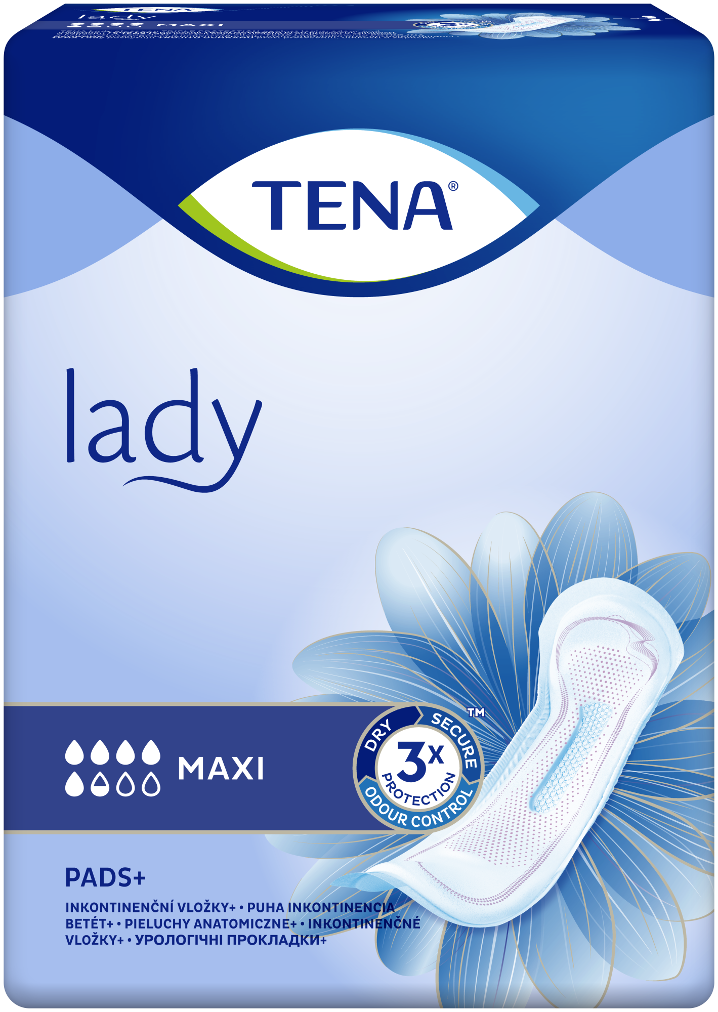 TENA Lady Maxi | Ženski vložek za inkontinenco s hitrim vpijanjem