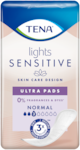 Pack shot of TENA Lights Sensitive Ultra Pads Normal
