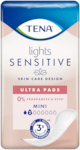 Pack shot of TENA Lights Sensitive Ultra Pads Mini 