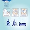 TENA Flex ProSkin – plenice s pasom za inkontinenco, prilagodljiva pričvrstitev in oblika za preprosto uporabo