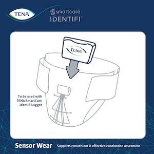 TENA SmartCare Identifi Sensor Wear med velcrolukning er beregnet til brug sammen med Logger Kit