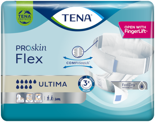 TENA Flex Ultima | Inkontinenzprodukt mit ergonomischem Hüftbund