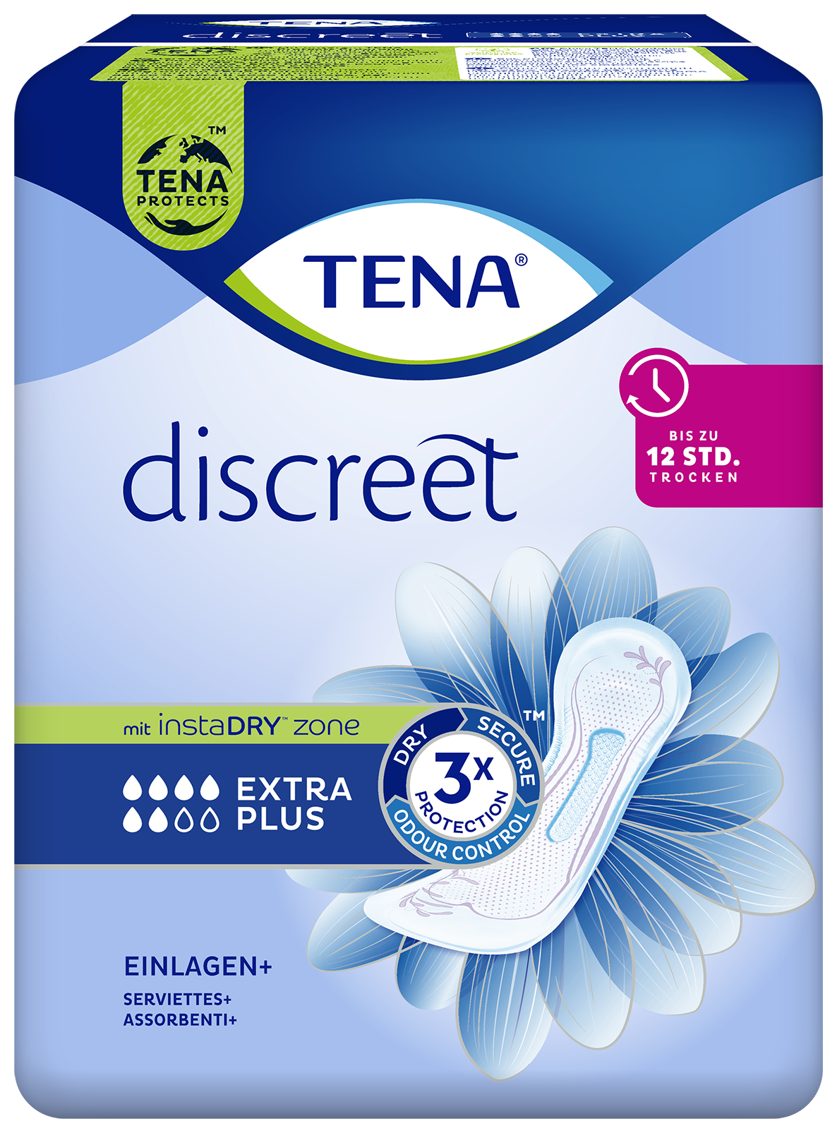 TENA Discreet Extra | Inkontinenzeinlage für aussergewöhnlich sicheren ...