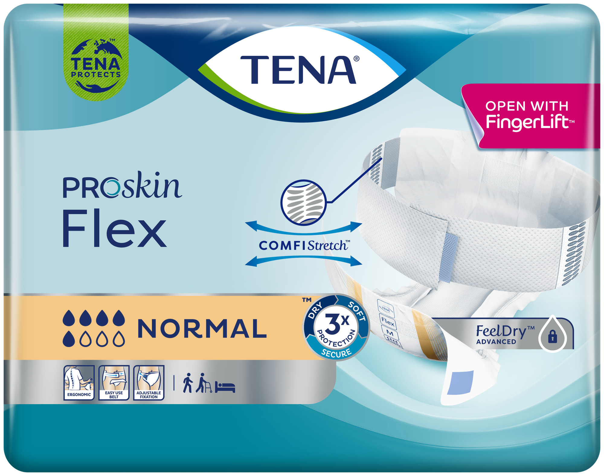 TENA Flex Normal | Produit d’incontinence avec ceinture ergonomique