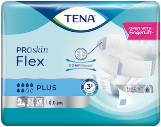 TENA Flex Plus | Ergonomiczny produkt z pasem mocującym na nietrzymanie moczu