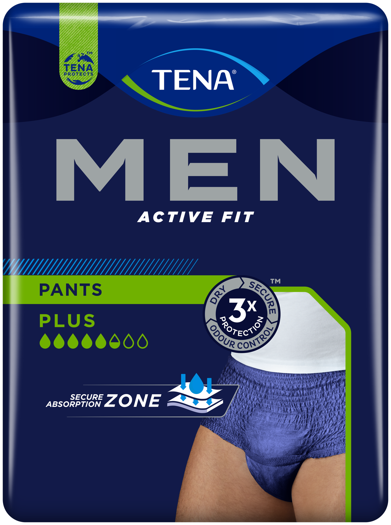 TENA Men Active Fit Pants Plus | Incontinentieondergoed