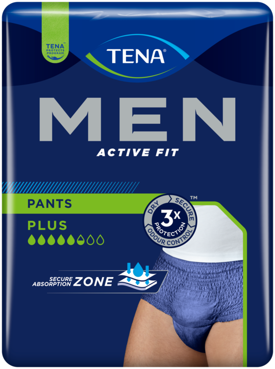 Mantieni il controllo con le mutandine assorbenti per l'incontinenza  maschile TENA - Uomini - TENA Web Shop
