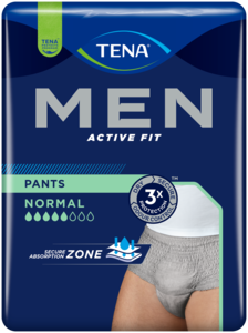 TENA Men Pants Normal | Grå absorberande engångsunderkläder