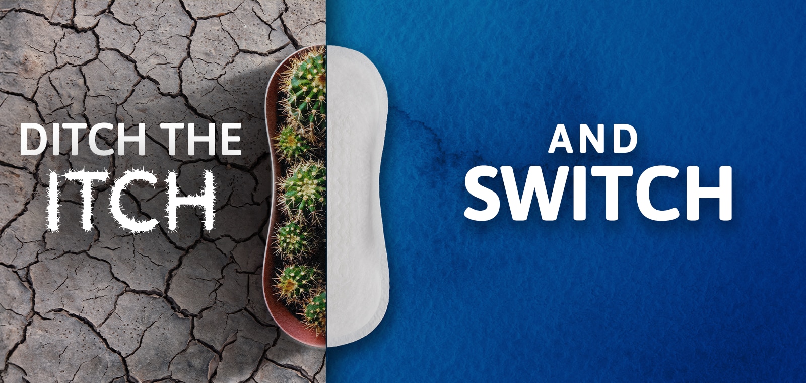 Image text reads: ditch the itch and switch