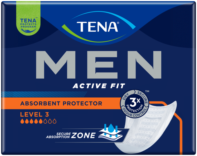 TENA Men Active Fit Livello 3  Assorbenti per incontinenza - Uomini - TENA  Web Shop