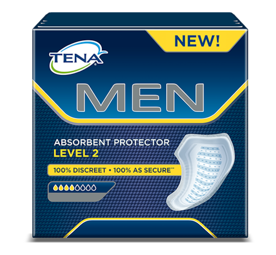 TENA MEN Absorbent Protector Level 2 - masculine pad for medium urine ...