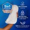 TENA Sensitive Care Extra Coverage Overnight Pads have five in one protection with SkinComfort™ formula.