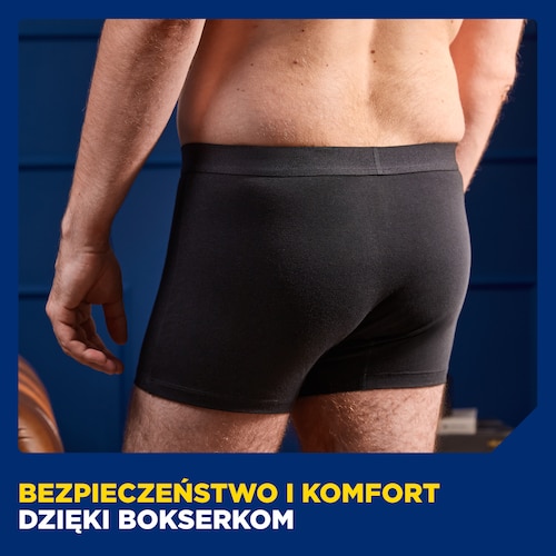 Kontrola i komfort w bokserkach TENA Men