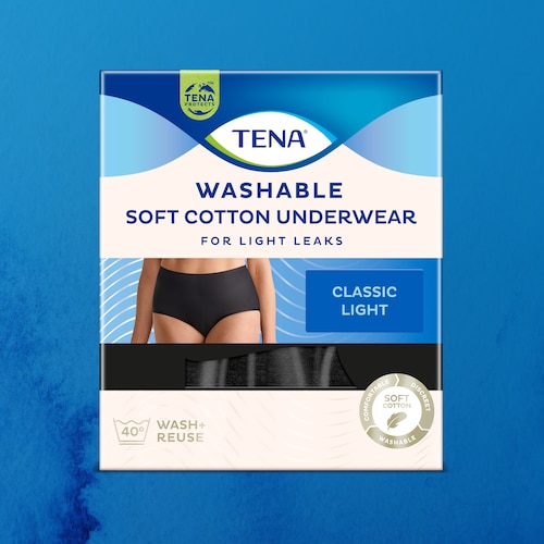 TENA Washable Soft Cotton Underwear for light leaks