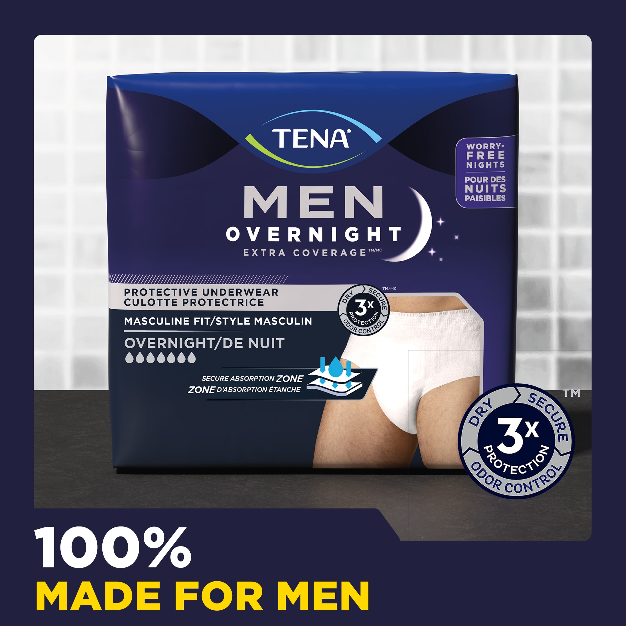 Picture of TENA MEN Overnight Extra Coverage