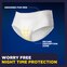 TENA Men Extra Coverage Overnight Underwear offers worry free night time protection.